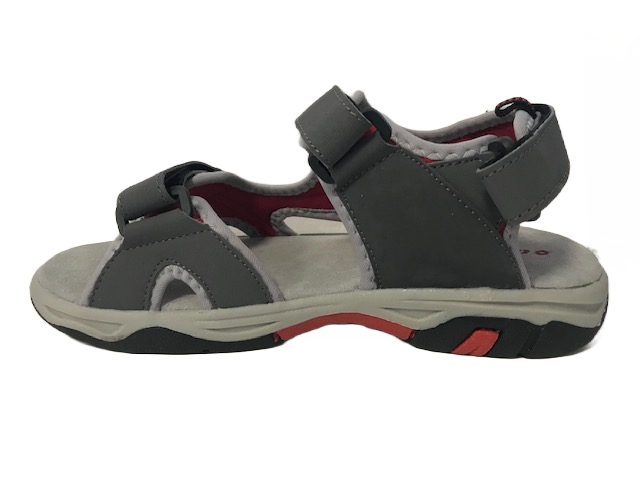 Lotto Laos II JR sandalo da bimbo N1576 asph.gry-sc.red