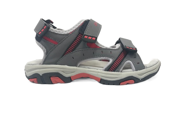 Lotto Laos II JR CL sandalo da bimbo N1573 asph-gray-sc-red