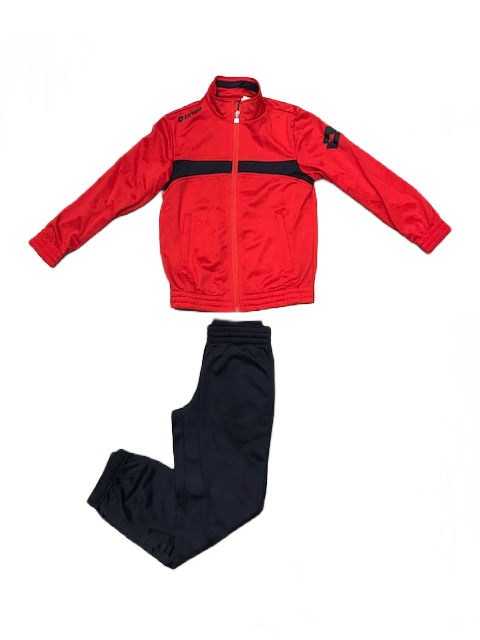 Lotto Tuta sportiva da ragazzo Omega PL cuff Q8560 rosso-blu