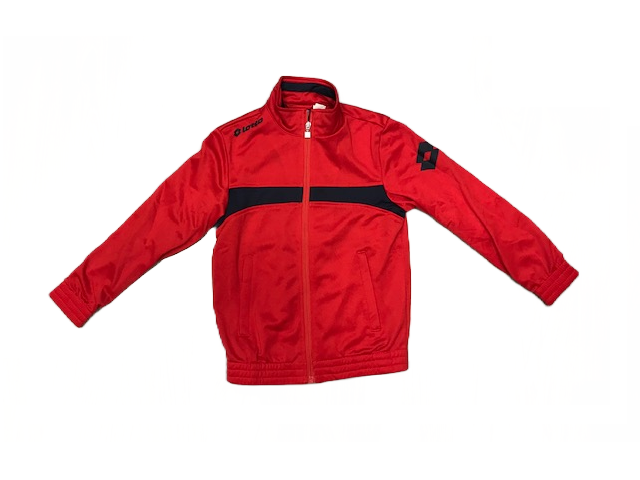 Lotto Tuta sportiva da ragazzo Omega PL cuff Q8560 rosso-blu