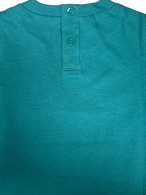 Champion completino da bimbo Legacy maglietta e pantaloncino 306379 GS108 FOLI verde blu