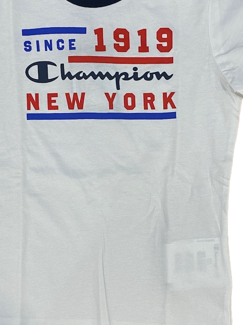 Champion completino da ragazzo Legacy Graphic T-shirt + Bermuda 306315 WW001 WHT white