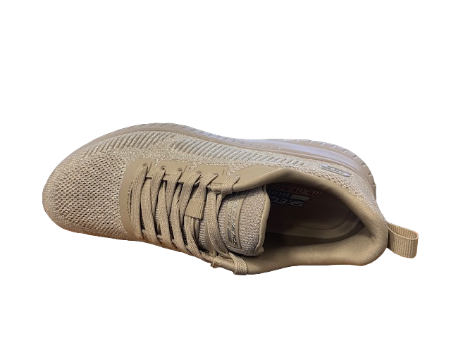 Skechers scarpa sneakers da donna Bob Squad Chaos Sparkle Divine 117219/TPE tortora