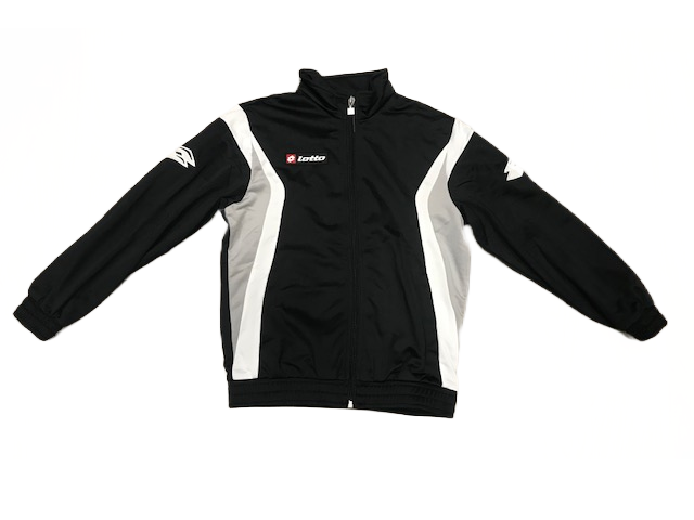 Lotto tuta sportiva da ragazzo Suit stars PL cuff JR M5262 black-white-putty