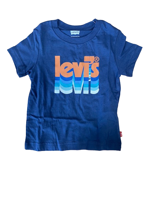 Levi's T-shirt ra bambino manica corta Layered Poster Logo Tee 8EH892-BCF naval academy