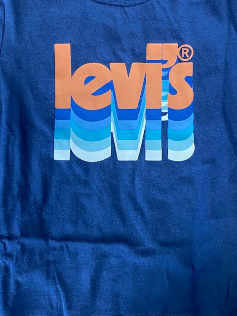 Levi's T-shirt ra bambino manica corta Layered Poster Logo Tee 8EH892-BCF naval academy