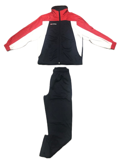 Lotto Tuta sportiva da bambino Suit Winner PL Zip JR J1491 flame-navy