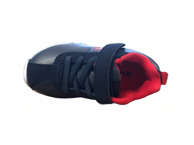 Champion scarpa da ginnastica da bambino in pelle con strappo Low Cut Cody S31349-F18-BS501 blu