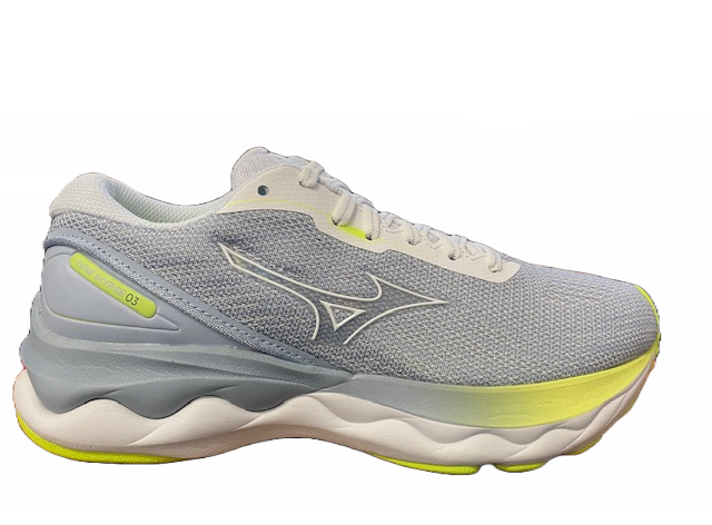 Mizuno Wave Skyrise 3 scarpa da corsa da donna J1GD220901 white-turquoise-high visibility