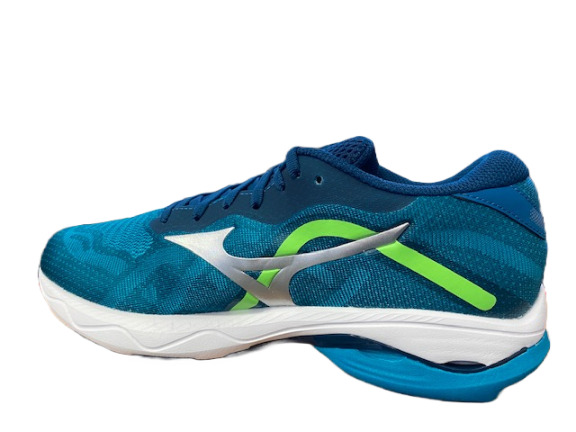 Mizuno scarpa da corsa da uomo Wave Ultima 13 J1GC221805 blu argento verde