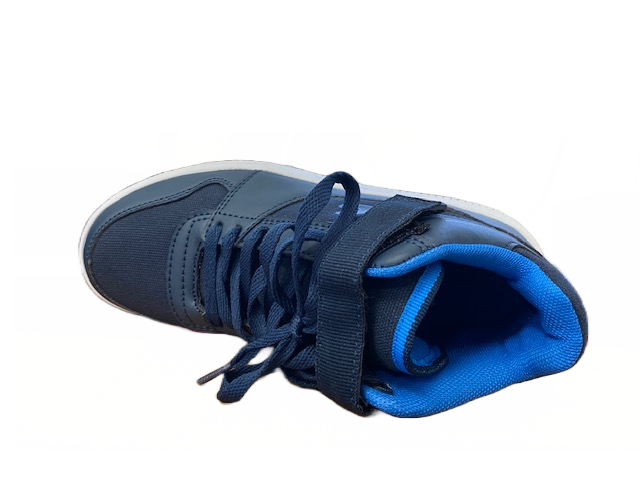 Champion scarpa sneakers da ragazzo in tela Mid Cut Rebound S30813 S17 2192 blu