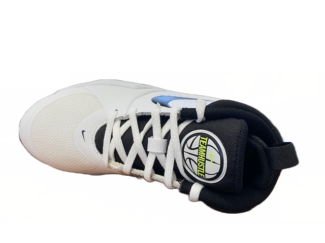 Nike scarpa da pallacanestro da ragazzi Team Hustle 9 AQ4224 100 bianco nero