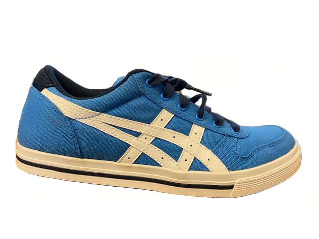 Onitsuka Tiger scarpa sneakers da uomo in tela Aaron C5A0N 4201 blu ch Sportiamo