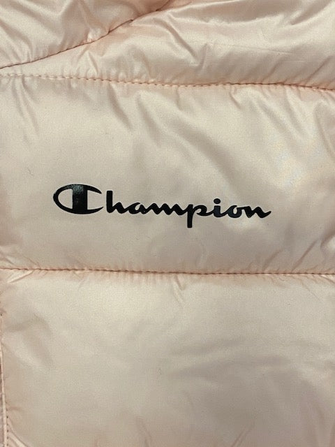 Champion piumino con cappuccio da bambina 305826 PS157 PKN rosa Sportiamo