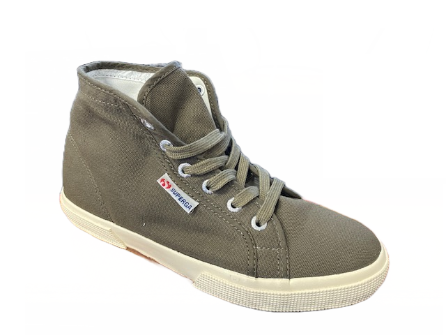 Superga 2095 cotu sneakers alte in tela S003J40 A55 military Sportiamo