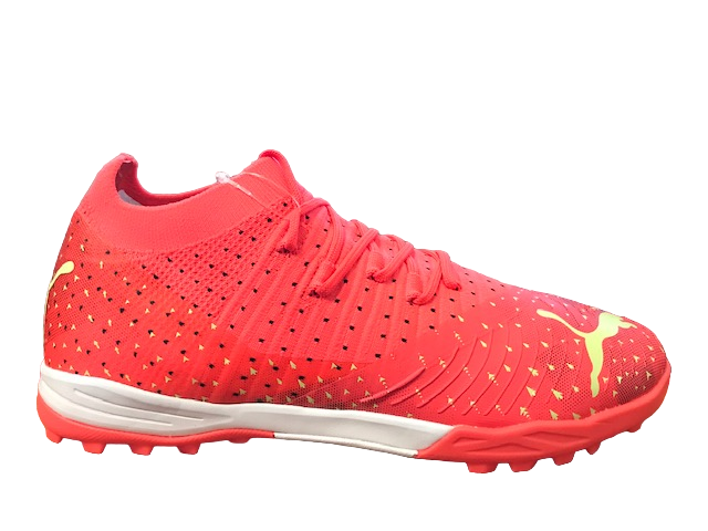 Puma Scarpa da calcetto alta con calzino Future Z 3.4 TT 107002 03 coral fizzy black salmon