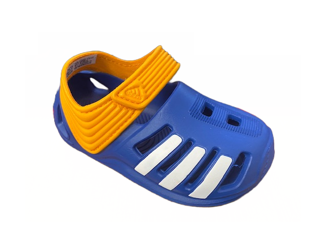 Adidas Zsandal I sandalo da bimbo AF3879 Eqtblu-ftwwht-eqtora