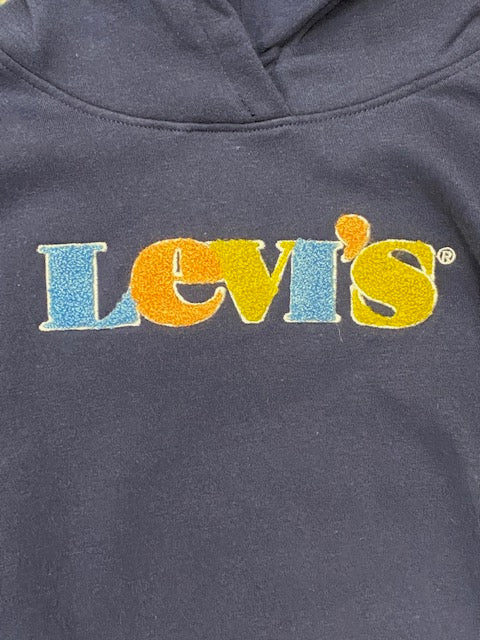 Levi's Felpa con cappuccio e Logo fantasia da bambina 4ED500-B4M blu