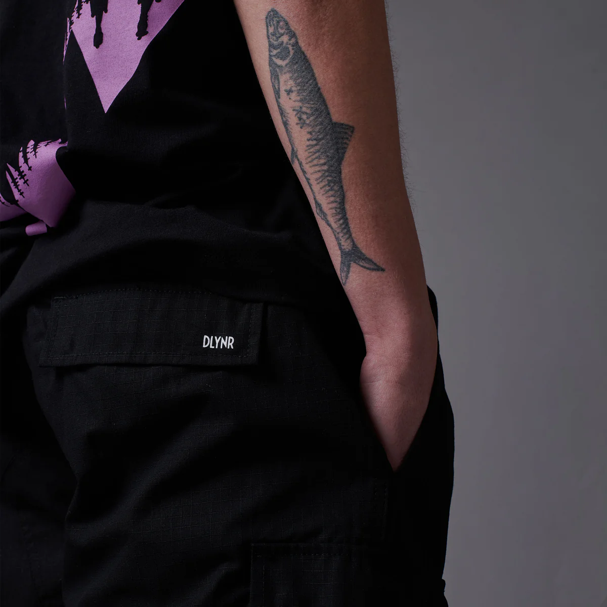 Dolly Noire Pantaloncino Cargo in Cotone Ripstop Easyshort pa901-qe-01 nero