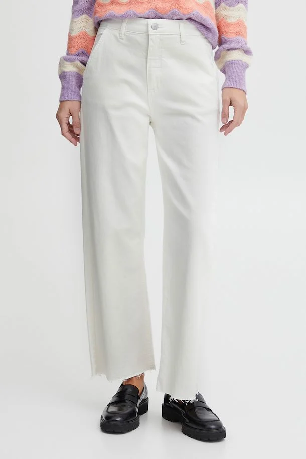 b.yuong Pantalone a vita alta Kato Bylydia Cropped Jeans 20812692 114800 bianco