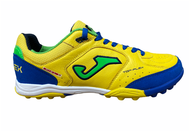 Joma scarpa da calcetto da uomo Top Flex 409 TF TOPS.409.PT giallo azzurro