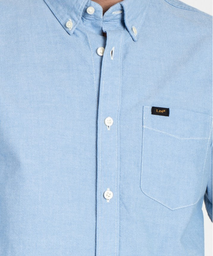 Lee Camicia da uomo manica lunga Button Down L880KUA29 prep blue