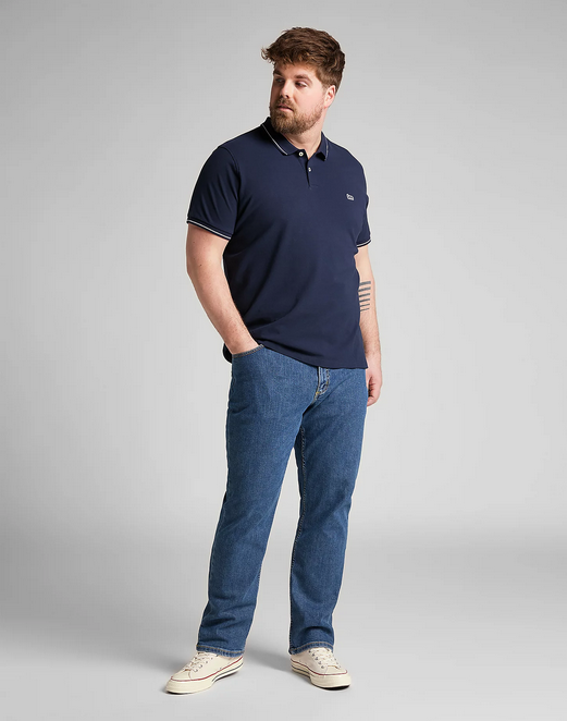 Lee Polo in Pique da uomo manica corta L61ARL35 blu