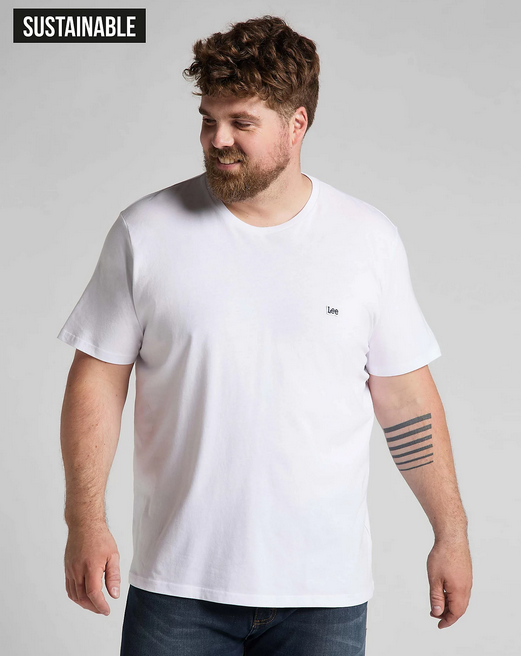 Lee maglietta manica corta da uomo SS Pacth Logo L60UFQ12 bianco
