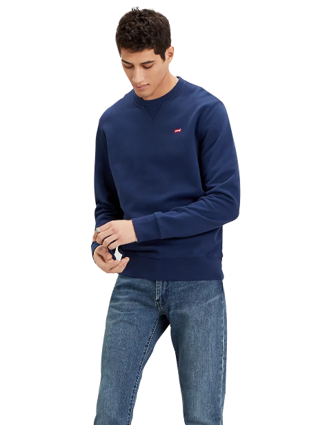 Levi's Felpa Girocollo da uomo Housemark Original 359090001 blu