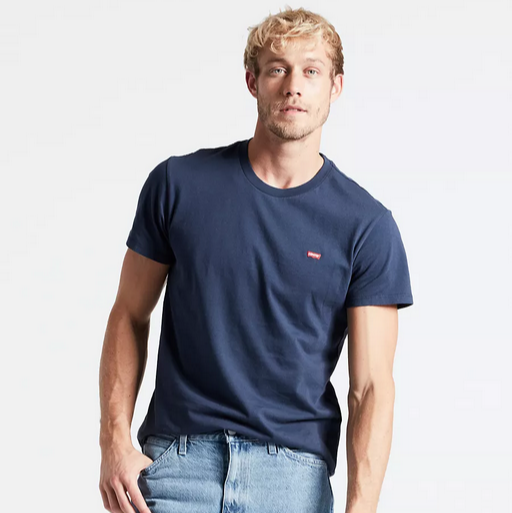 Levi's Maglietta manica corta girocollo da uomo Original Little Logo 566050017 blu