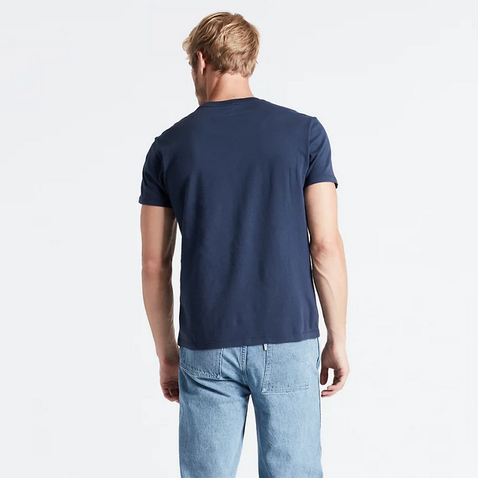 Levi's Maglietta manica corta girocollo da uomo Original Little Logo 566050017 blu