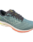 Scarpe da corsa Mizuno Wave Inspire 18 modello J1GC224401 colore blu sfumato bianco per uomo, vista laterale
