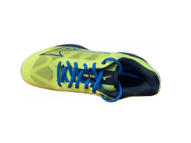 Mizuno scarpa da padel da uomo Wave Exceed Light 61GB222245 giallo limone-blu