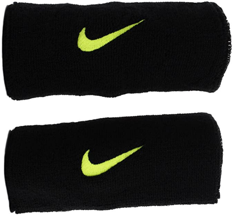 Nike Polsino tergisudore Swoosh lungo Wristbands NNN05023OS 023 Black/Grey