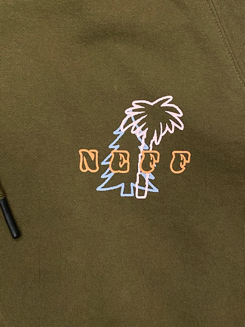 Neff felpa con cappuccio da uomo Juni 19F41009 verde