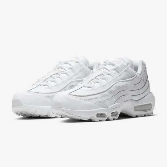 Nike scarpa sneakers da uomo Air Max 95 Essential CT1268 100 bianco-grigio 2