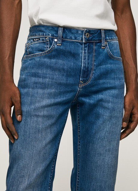 Pepe Jeans Pantalone Jeans da uomo Slim Fit Regular Waist PM206524CQ42 denim