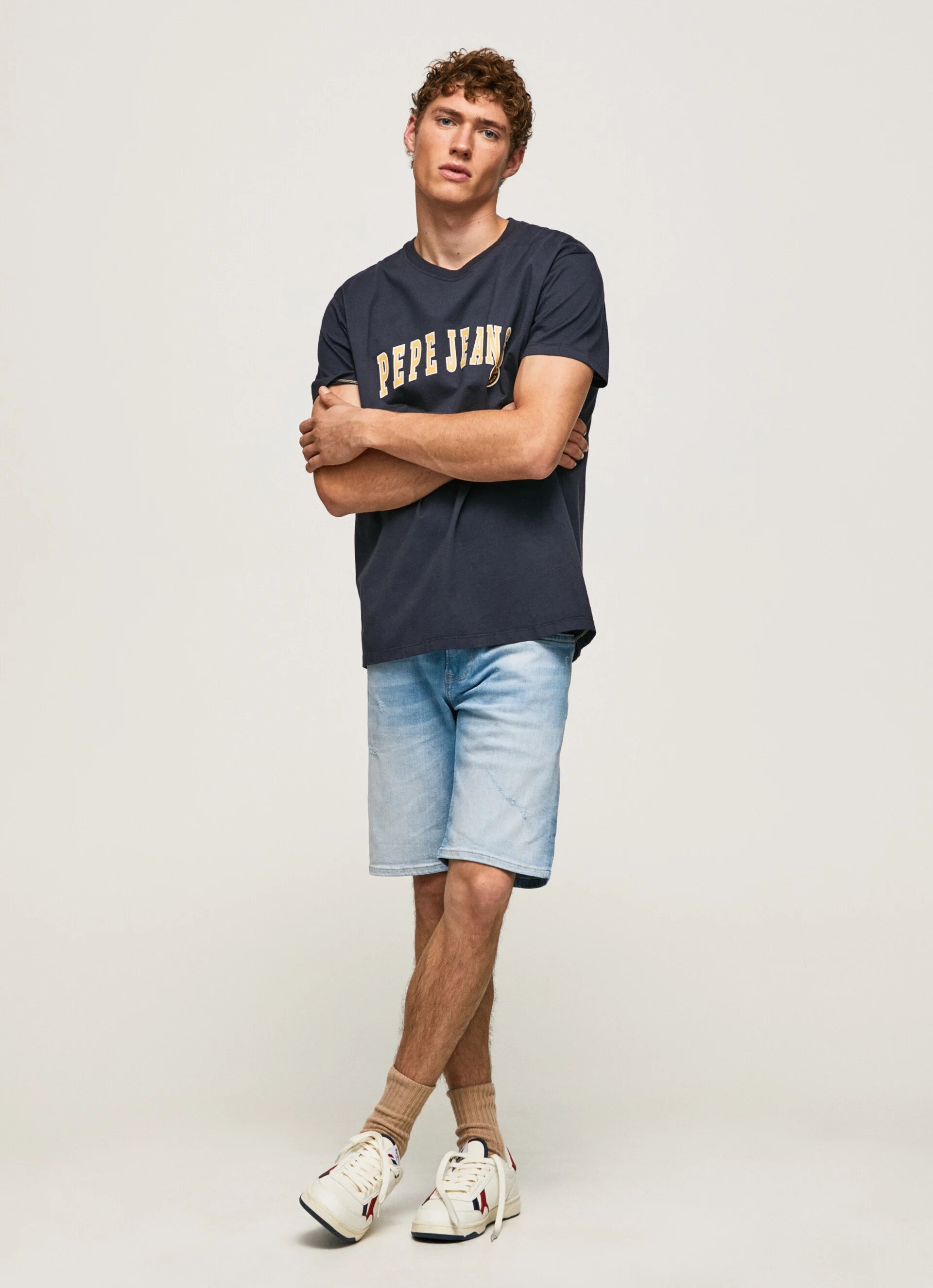 Pepe Jeans Bermuda in Jeans Slim Fit Hatch PM800937MI3 denim