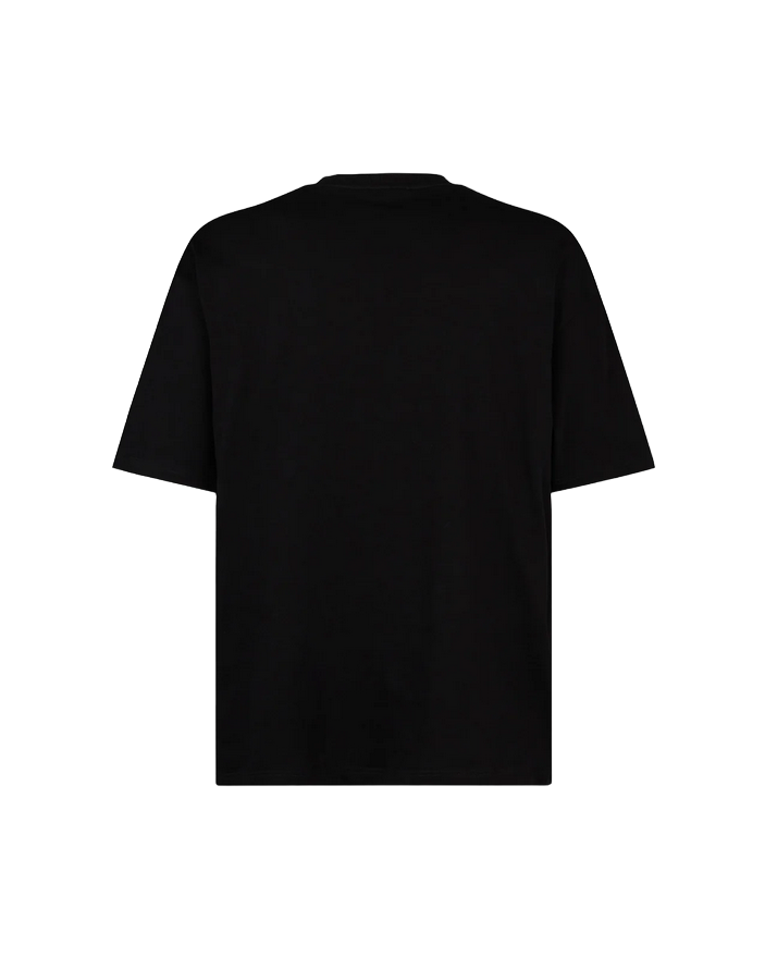 Phobia T-shirt unisex nera con fulmini rossi grigi arancioni PH00106REDGROR
