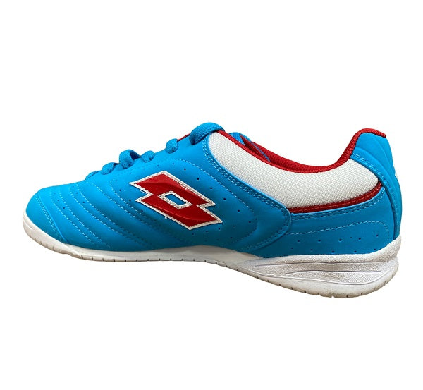 Lotto scarpa da calcetto indoor da junior Torcida Tre Nu Id Jr M6228 celeste