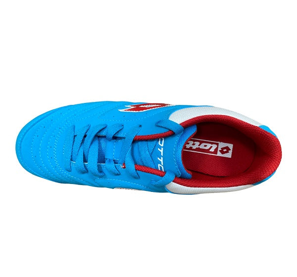 Lotto scarpa da calcetto indoor da junior Torcida Tre Nu Id Jr M6228 celeste
