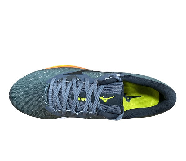 Mizuno scarpa da corsa da uomo Wave Rider 24 J1GC200316 grigio coccio arancione