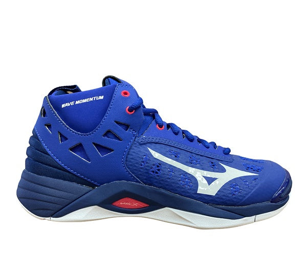 Mizuno scarpa da pallavolo maschile Wave Momentum Mid V1GA191720 reflex blue white