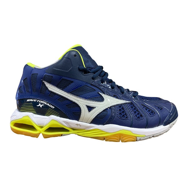 Mizuno scarpa da pallavolo da uomo Wave Tornado X Mid V1GA161771 nero-blu