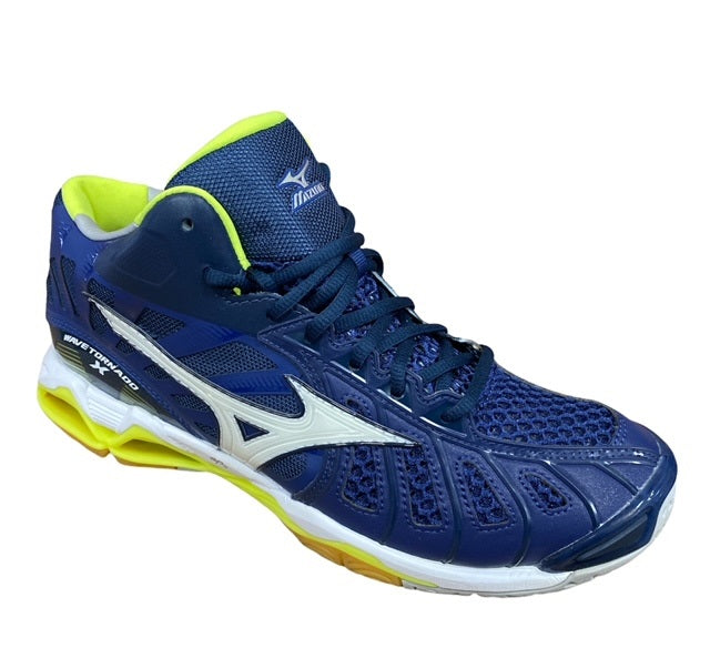 Mizuno scarpa da pallavolo da uomo Wave Tornado X Mid V1GA161771 nero-blu