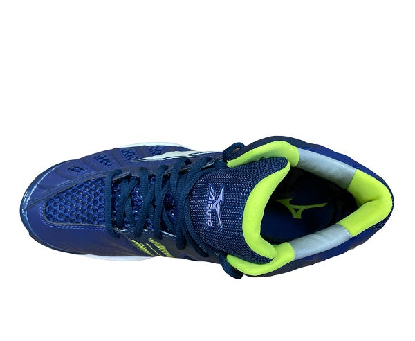 Mizuno scarpa da pallavolo da uomo Wave Tornado X Mid V1GA161771 nero-blu