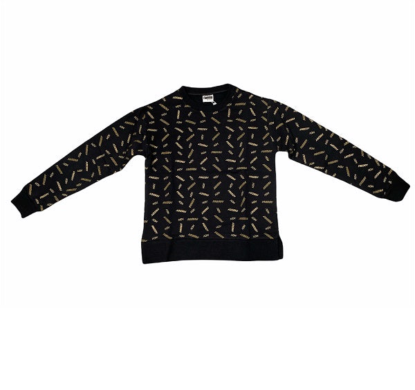 Freddy Felpa Logo F1WFTS7C NO1 black/gold