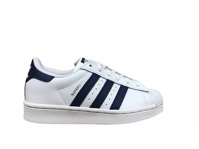 Adidas sneakers bassa per ragazzi Superstar C GZ2884 white night sky Sportiamo