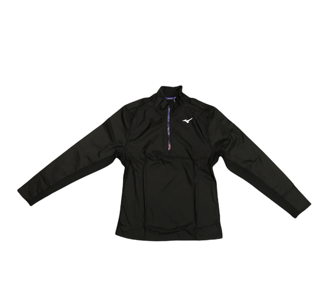 Mizuno Maglia tecnica da corsa mezza zip da uomo Active Hybrid Dry Ls Hz J2GC1525 09 black