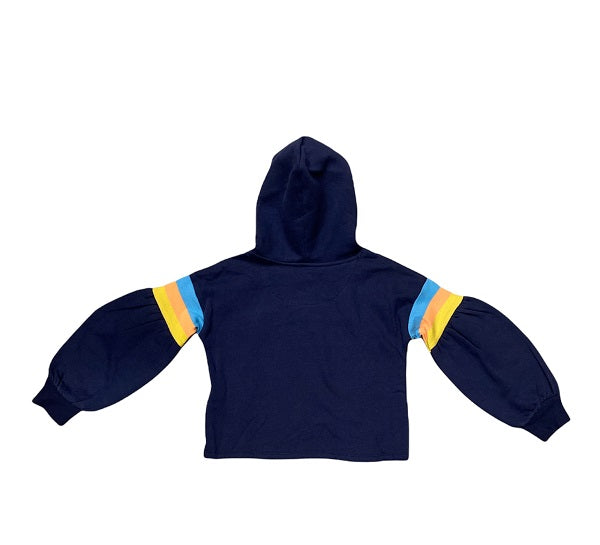 Levi's Felpa con cappuccio e Logo fantasia da bambina 4ED500-B4M blu